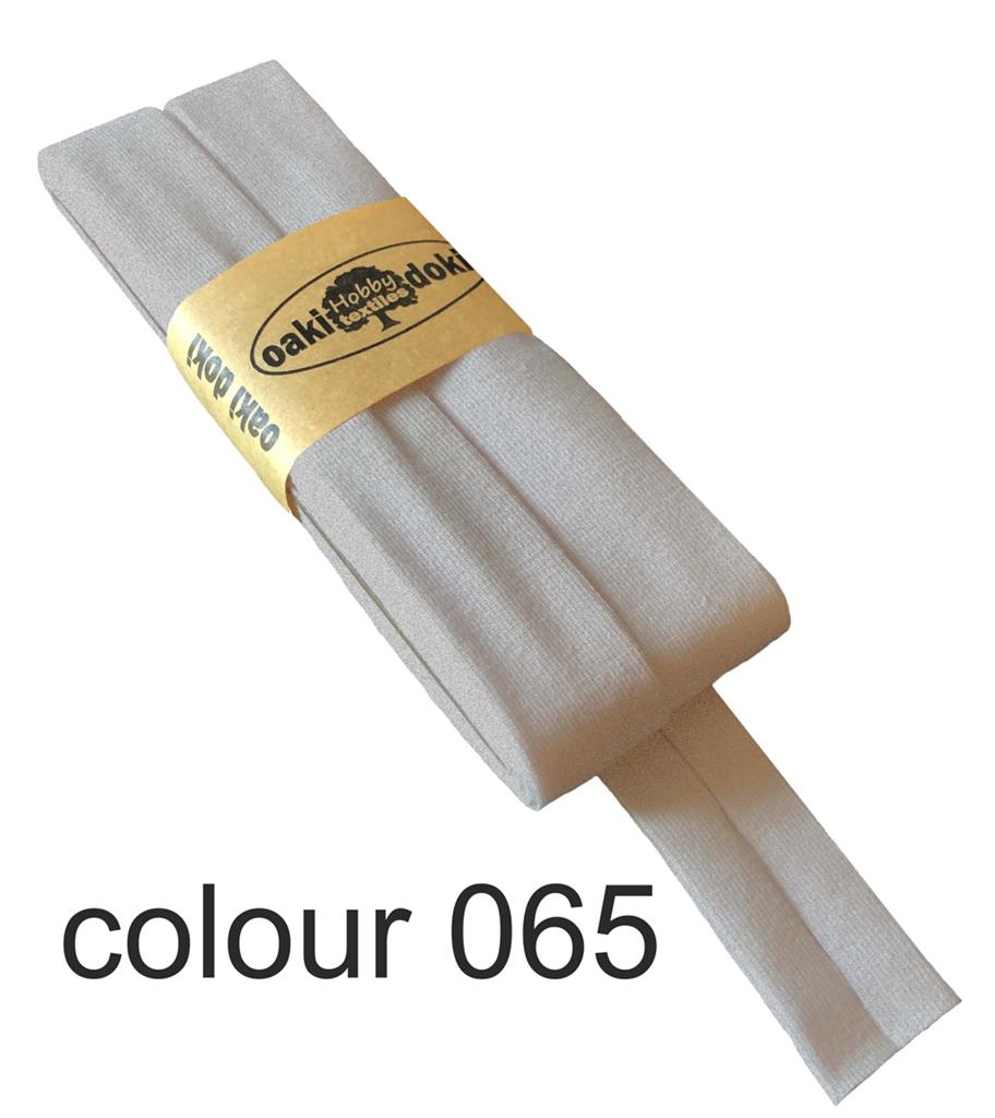 Jersey bias binding | oaki doki | different colors | 3 meters, 20mm mottled gray 065