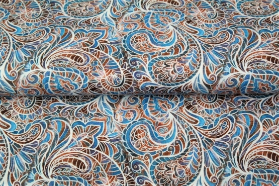Jersey | Paisley by Stenzo | blue/colorful
