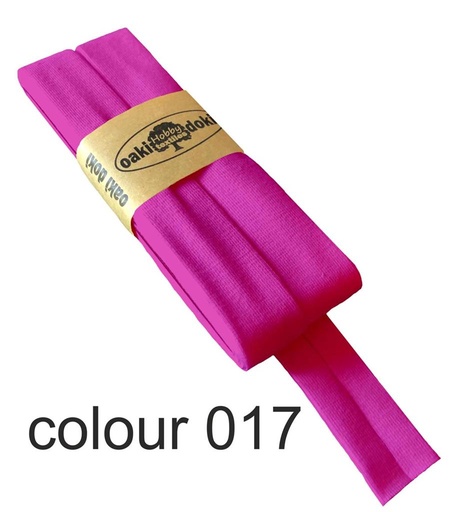 [198410-017] Jersey bias binding | oaki doki | different colors | 3 meters, 20mm pink 017