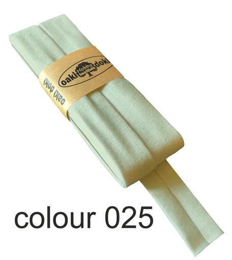 [198410-025] Jersey bias binding | oaki doki | different colors | 3 meters, 20mm light mint 025