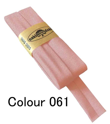 [198410-061] Jersey bias binding | oaki doki | different colors | 3 meters, 20mm mottled pink 061