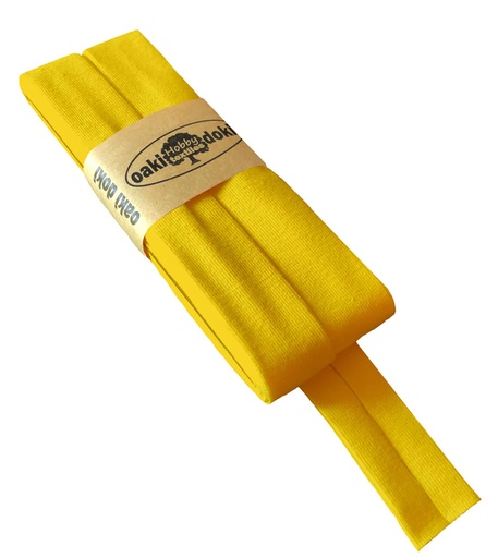 [198410-712] Jersey bias binding | oaki doki | different colors | 3 meters, 20mm yellow 712