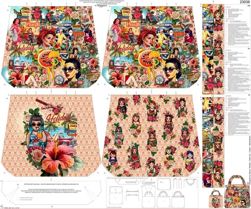 [23038-01] Panel DIY Shopper | Stenzo | Vintage