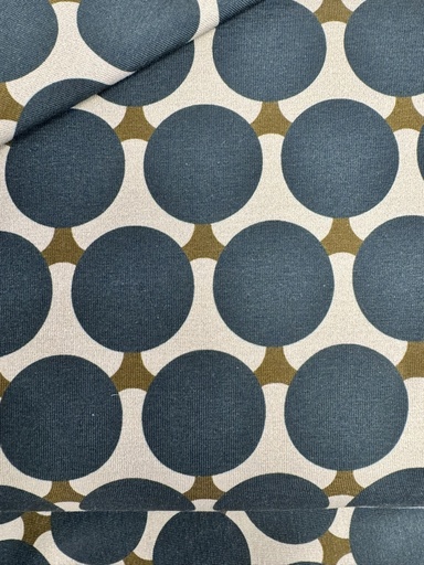[24933 15] Jersey | 'Vintage Spheres' by Stenzo | Circles, blue, green
