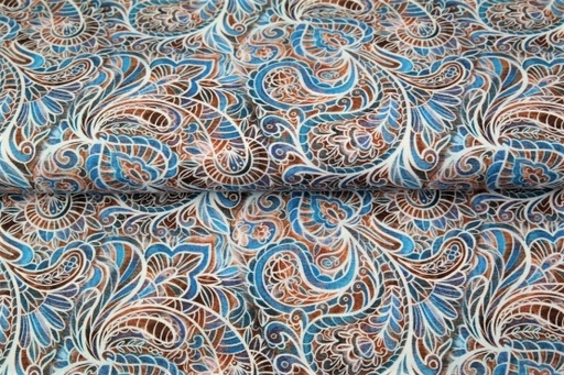 [21937-09] Maillot | Paisley de Stenzo | bleu/coloré