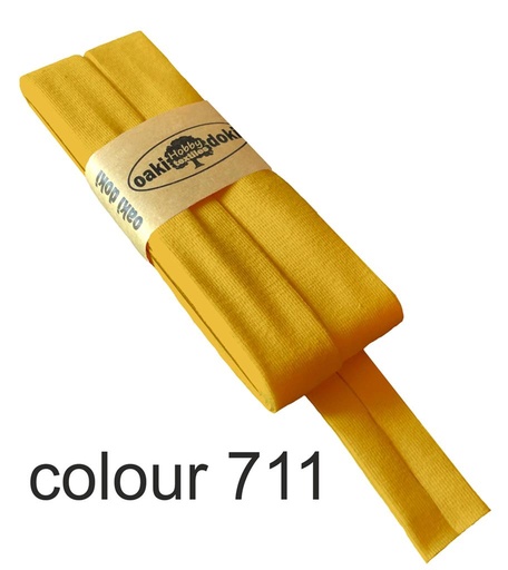 [198410-711] Jersey bias binding | oaki doki | different colors | 3 meters, 20mm<span> - </span>light yellow