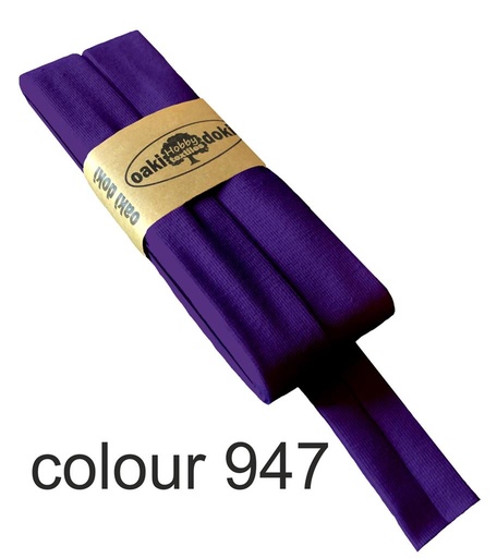 [198410-947] Jersey bias binding | oaki doki | different colors | 3 meters, 20mm<span> - </span>purple