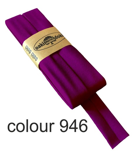 [198410-946] Jersey bias binding | oaki doki | different colors | 3 meters, 20mm<span> - </span>purple