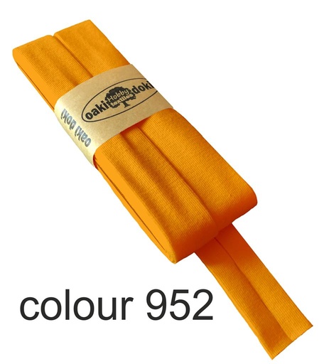 [198410-952] Jersey bias binding | oaki doki | different colors | 3 meters, 20mm<span> - </span>neon orange